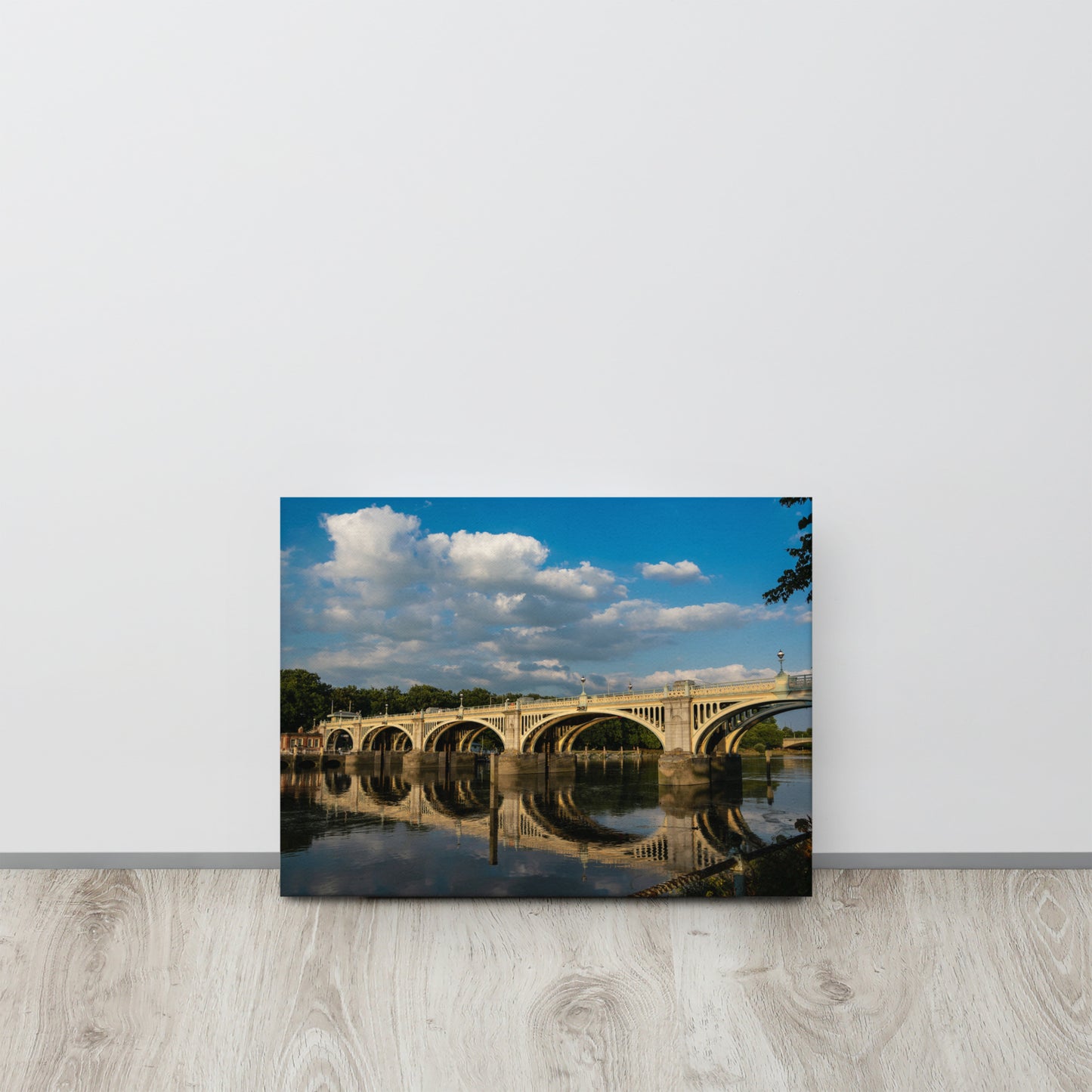 Richmond Lock Reflections Canvas Print Size: 12″×16″