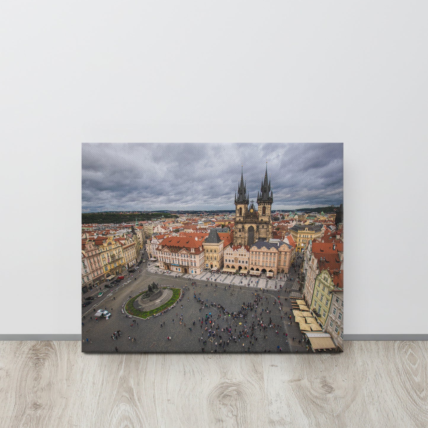 Prague Old Town Square Aerial Canvas Print Size: 16″×20″