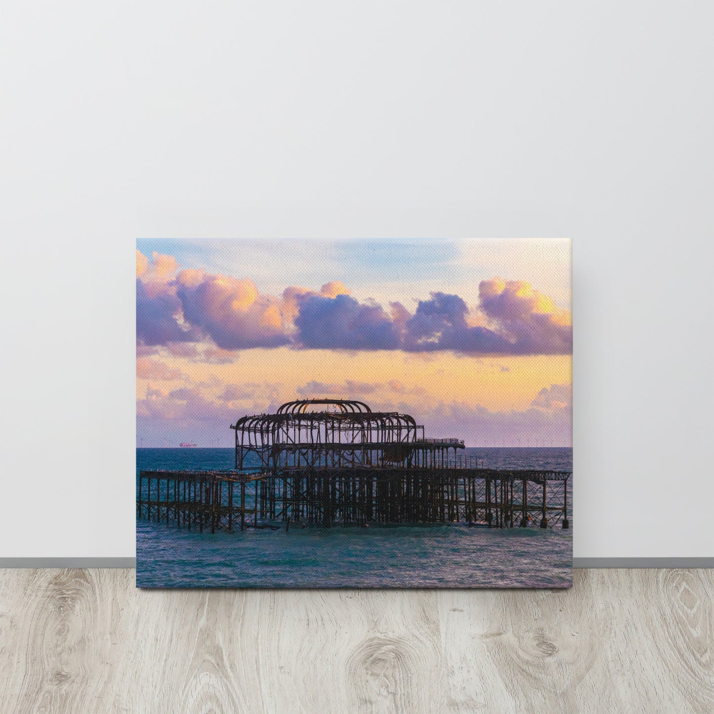 Brighton West Pier Sunset Canvas Print Size: 16″×20″