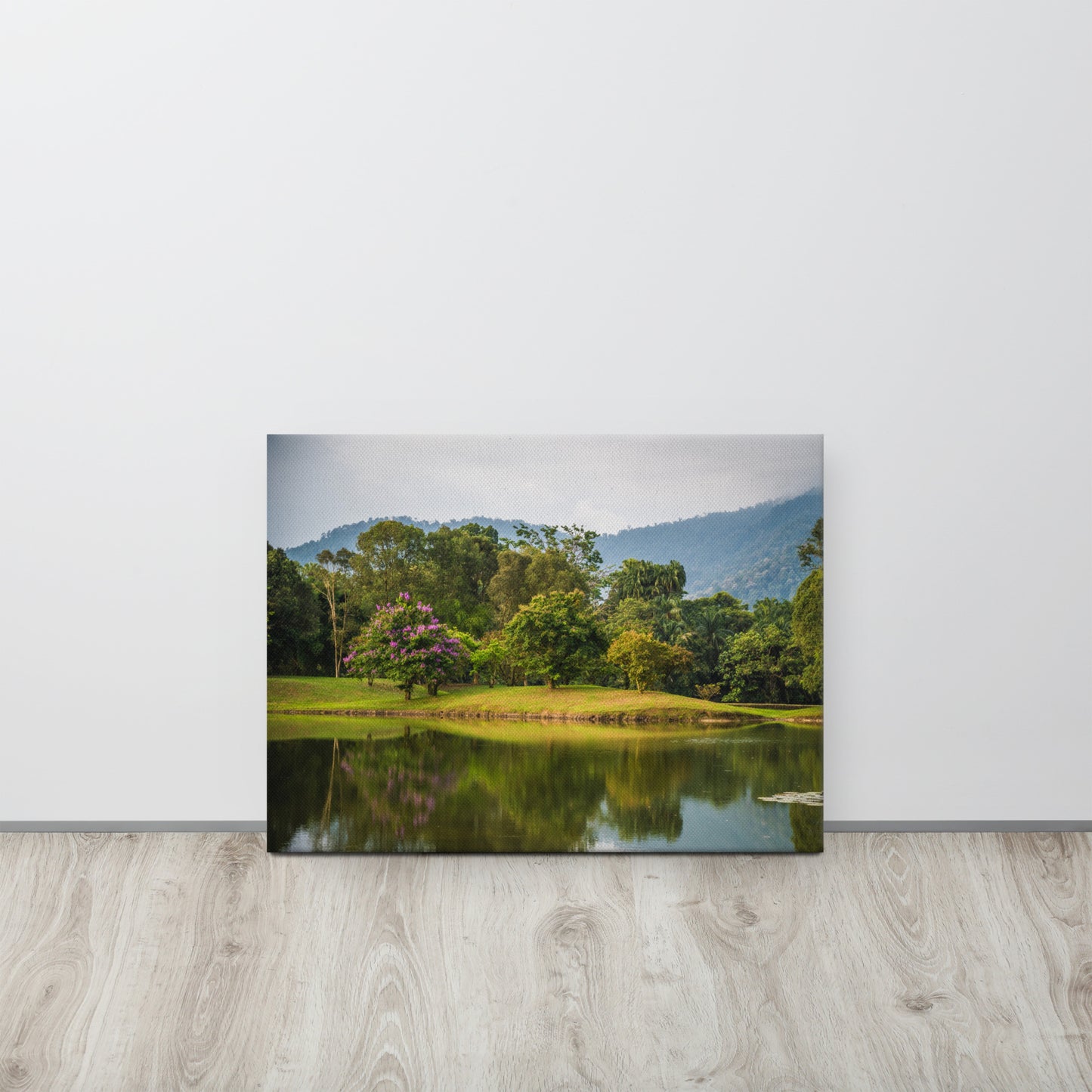 Lake Gardens Tree Reflections Canvas Print Size: 18″×24″