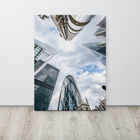 City of London Skyscrapers Canvas Print Size: 24″×32″