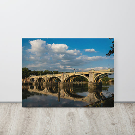Richmond Lock Reflections Canvas Print Size: 24″×32″