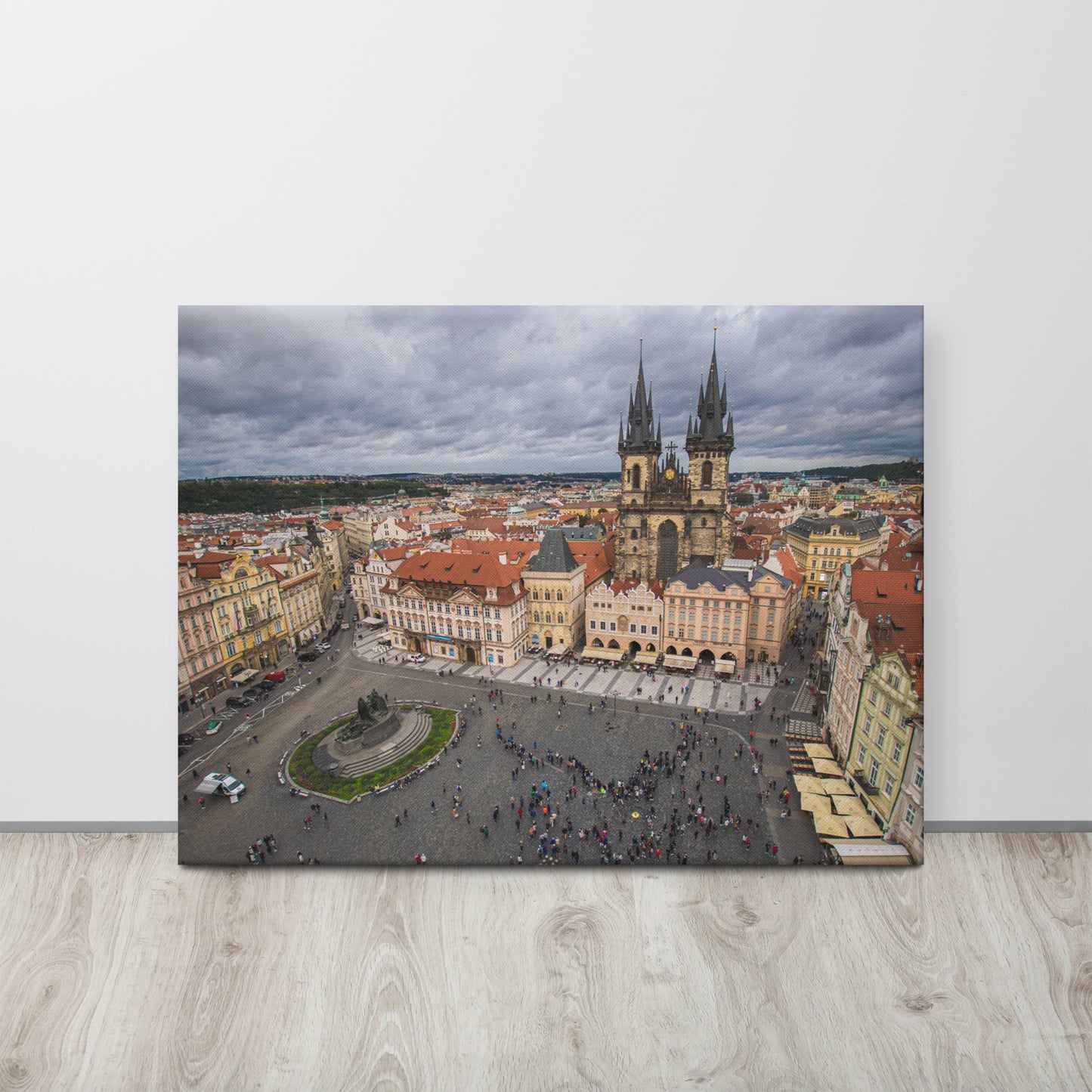 Prague Old Town Square Aerial Canvas Print Size: 24″×32″