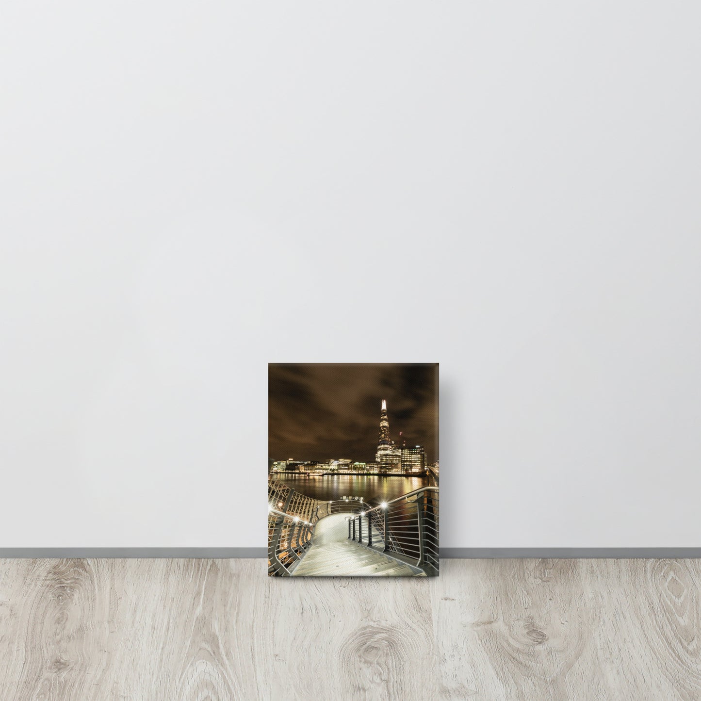 The Shard from London Bridge Staircase Canvas Print Size: 8″×10″
