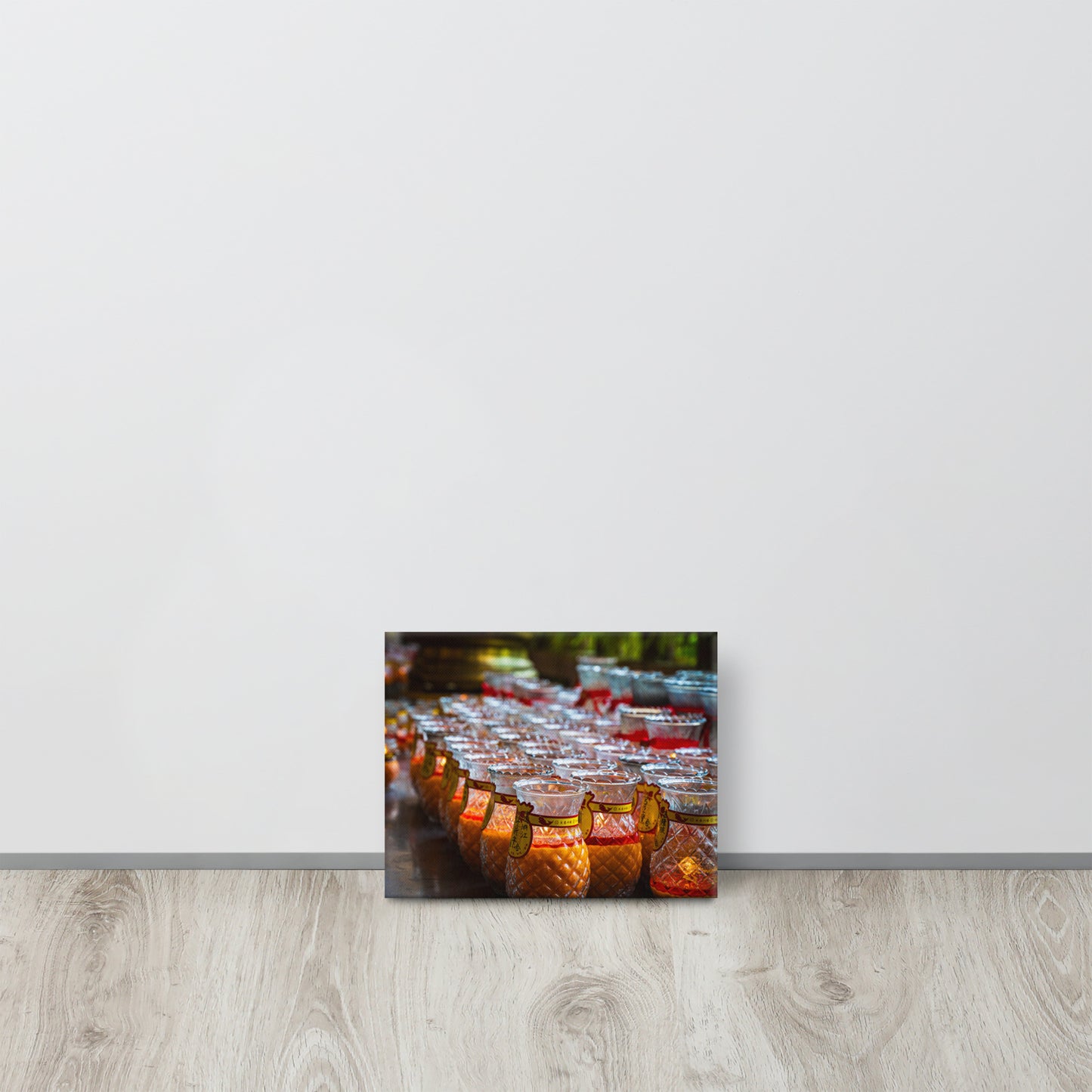 Bhuddist Prayer Candles Canvas Print Size: 8″×10″