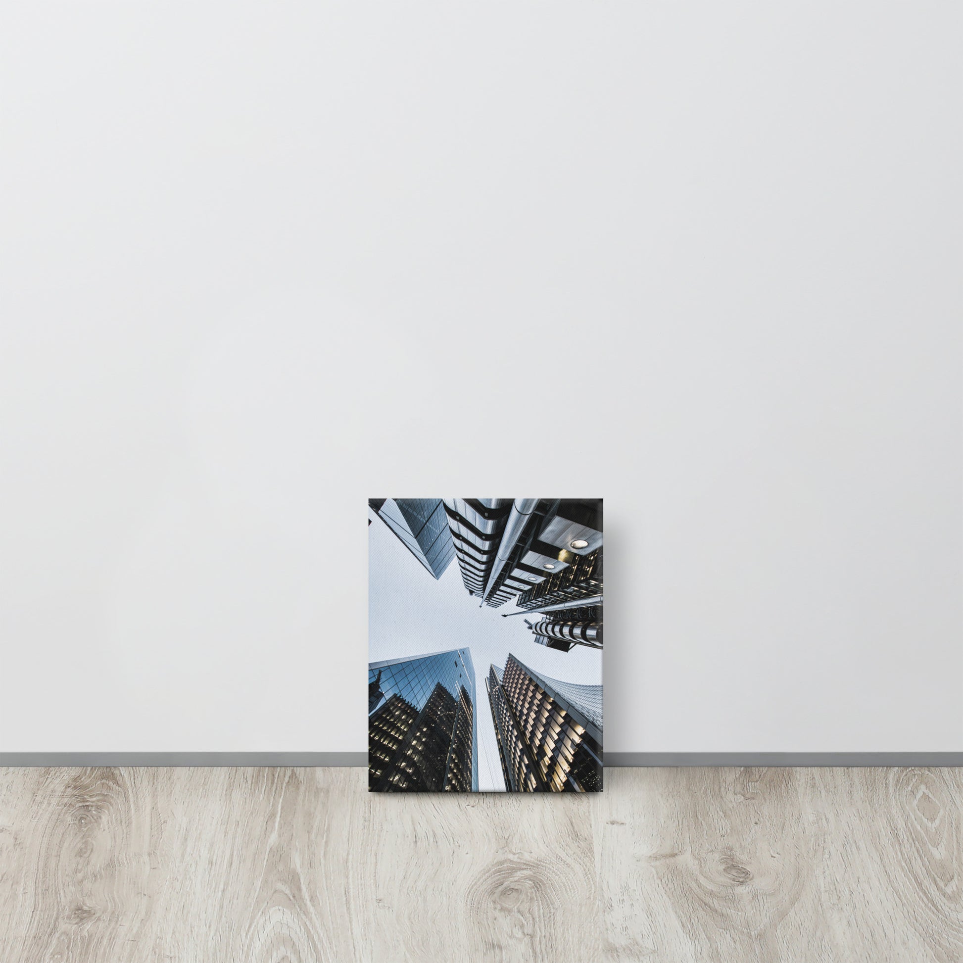 London's Scalpel and Lloyds Building Canvas Print Size: 8″×10″