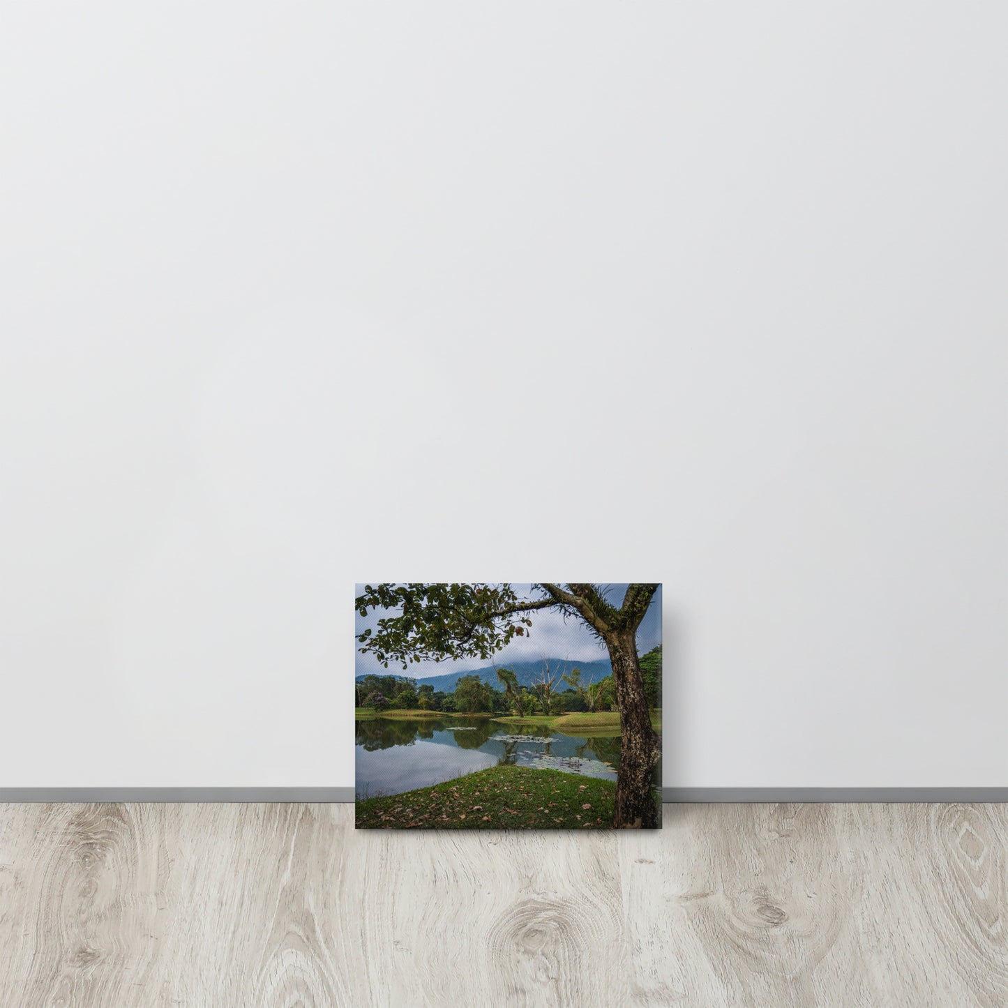 Tranquil Lake Gardens Malaysia Canvas Print Size: 8″×10″