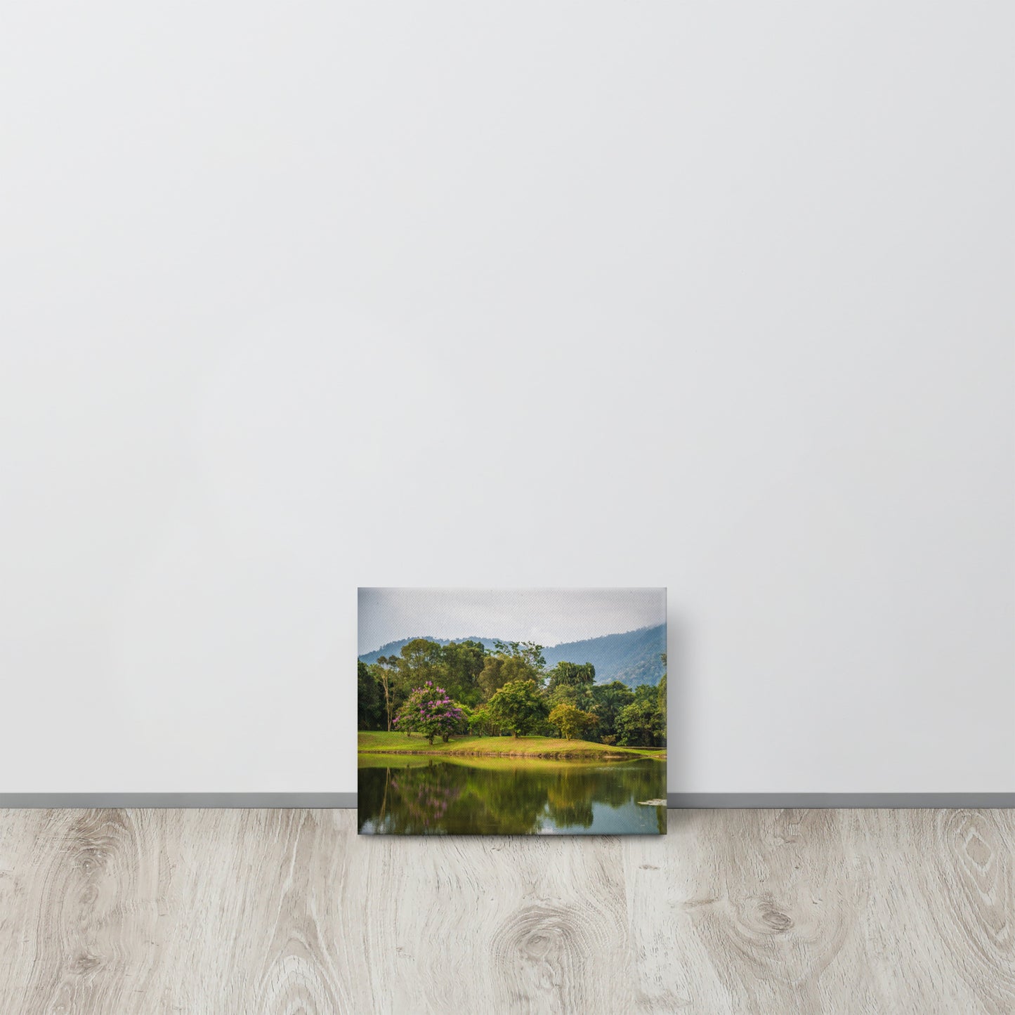 Lake Gardens Tree Reflections Canvas Print Size: 8″×10″