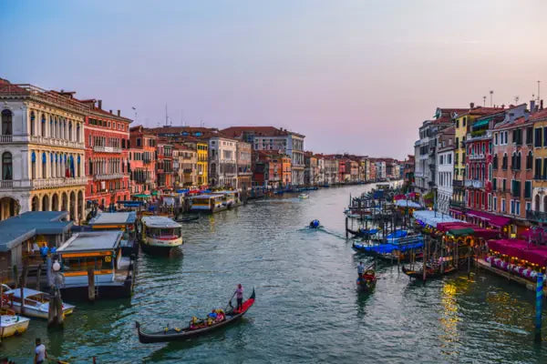 The Grand Canal of Venice under a colourful twilight - London Canvas