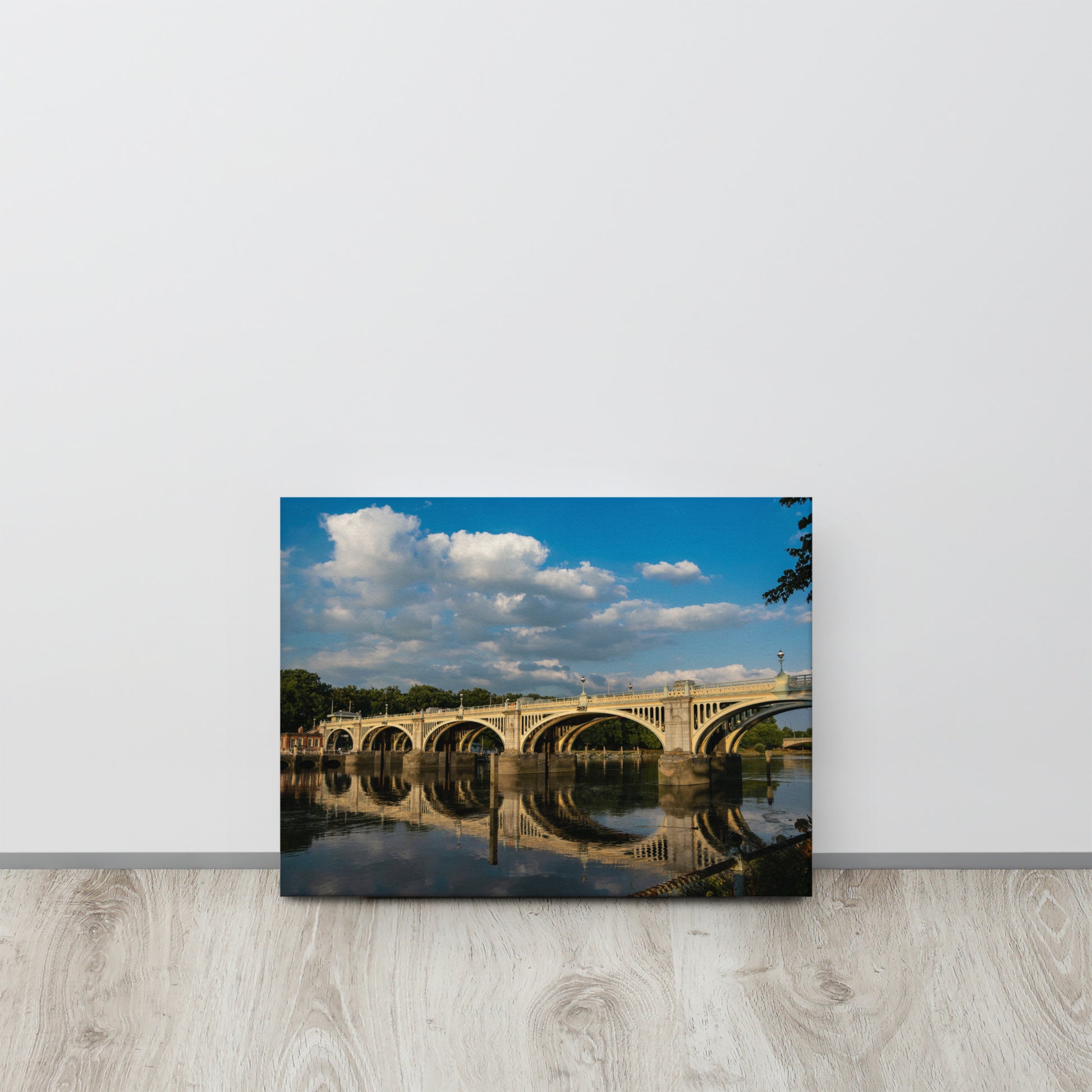 Richmond Lock Reflections Canvas Print Size: 12″×16″