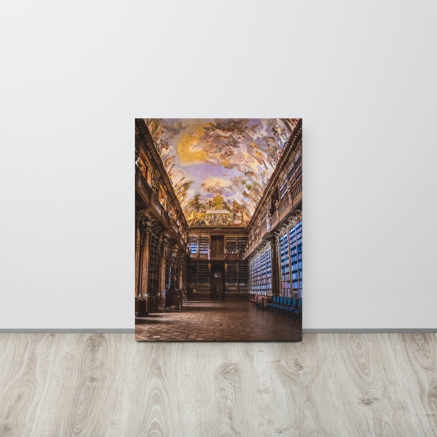 Prague's Strahov Monastery Library Canvas Print Size: 8″×10″