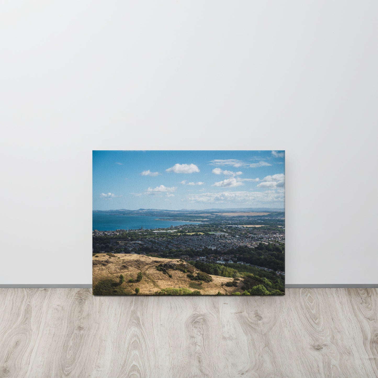 Edinburgh Skyline from Arthur's Seat Canvas Print Size: 18″×24″