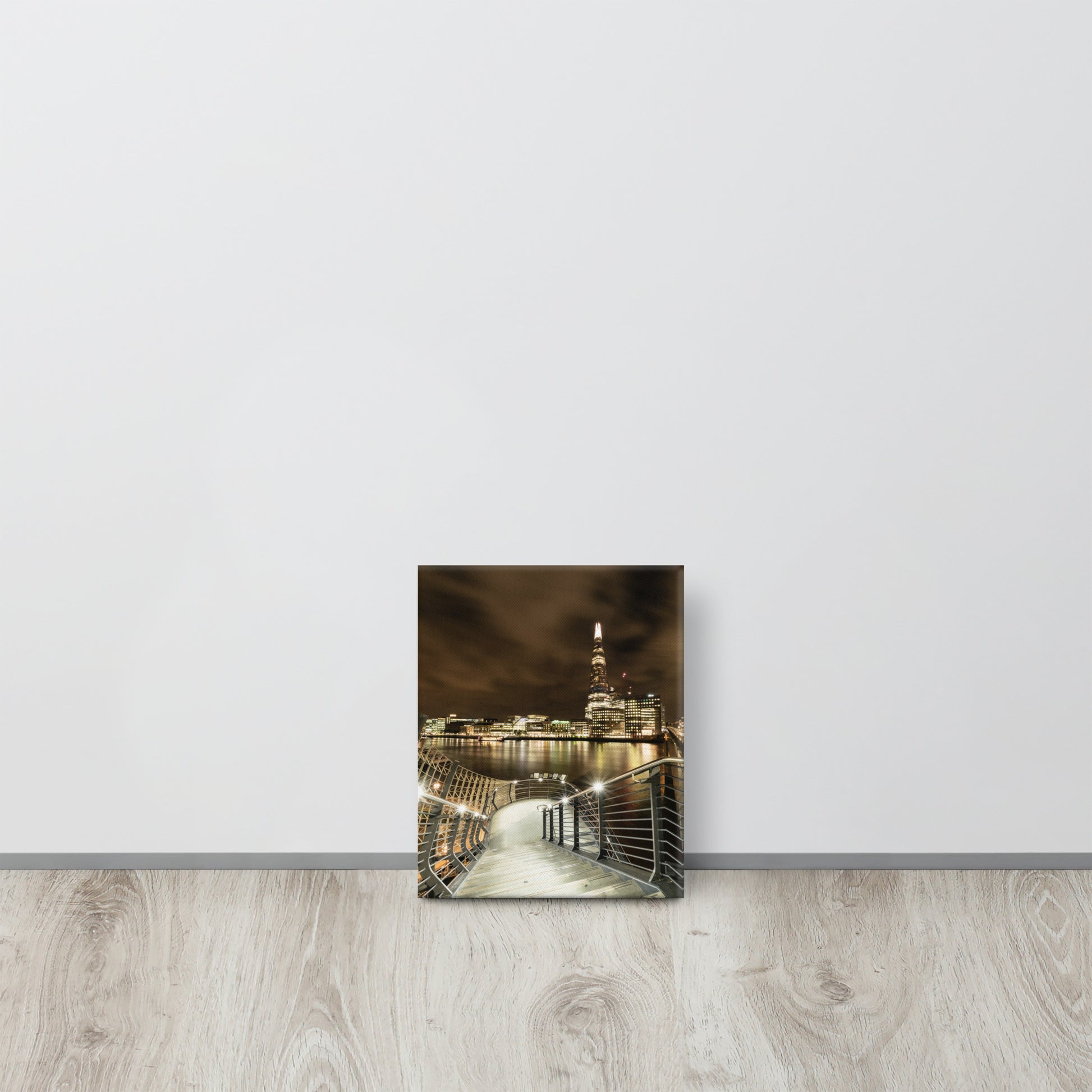 The Shard from London Bridge Staircase Canvas Print Size: 8″×10″