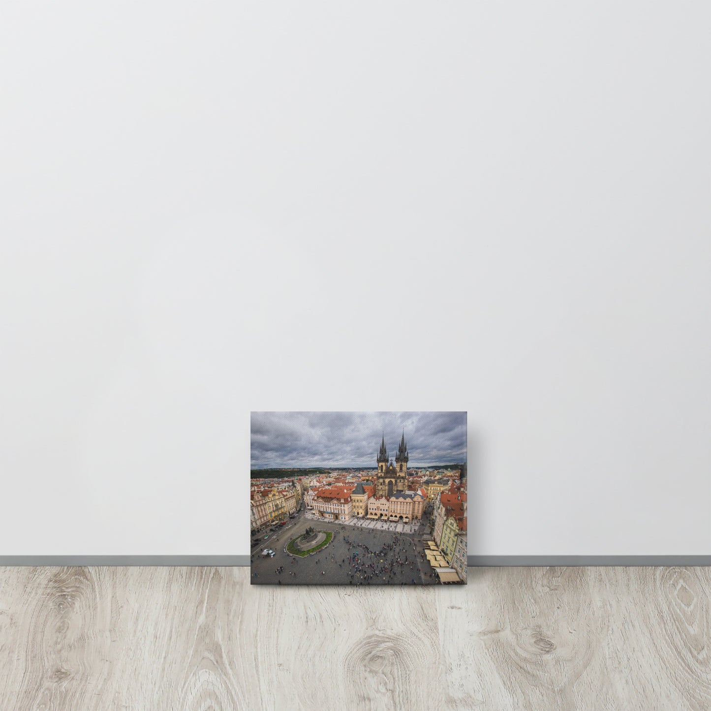 Prague Old Town Square Aerial Canvas Print Size: 8″×10″