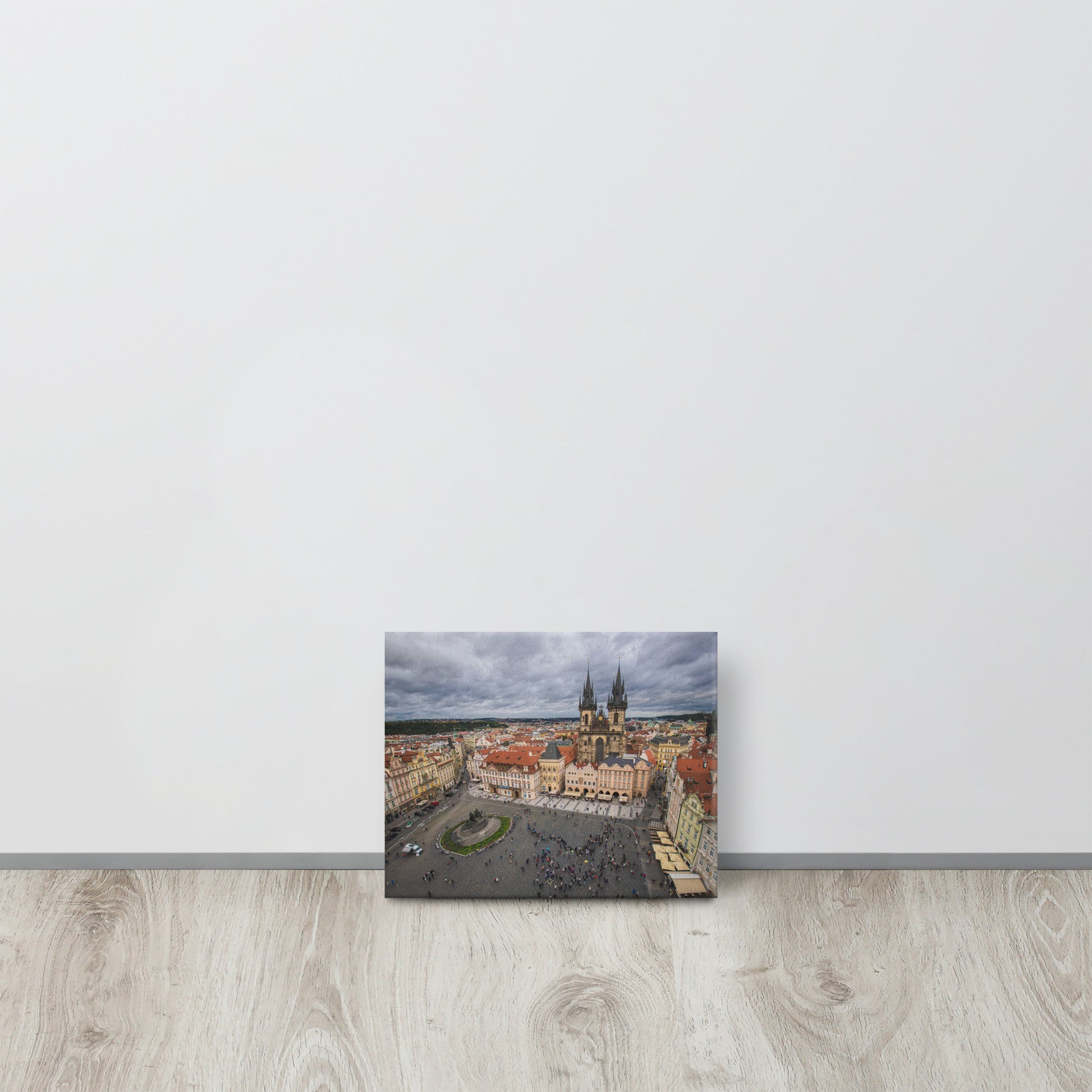 Prague Old Town Square Aerial Canvas Print Size: 8″×10″